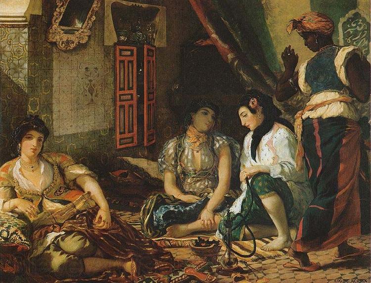 Eugene Delacroix The Women of Algiers Norge oil painting art